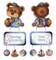 Teddy Bear P-490 / SR-490 Plastic Canvas Counted Cross Stitch Kit